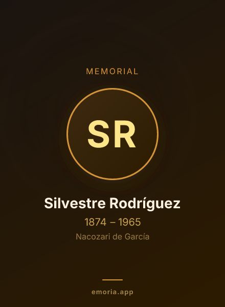 Memorial portrait of Silvestre Rodríguez