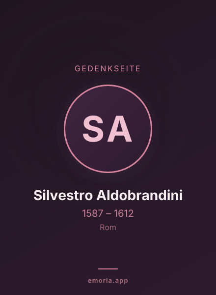 Gedenkportrait von Silvestro Aldobrandini