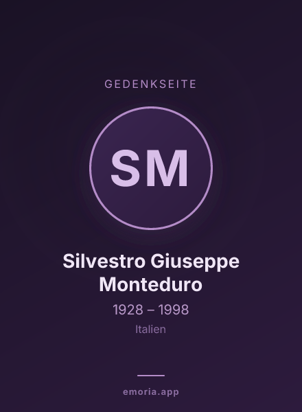 Gedenkportrait von Silvestro Giuseppe Monteduro