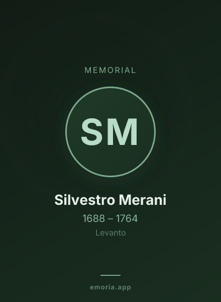 Memorial portrait of Silvestro Merani