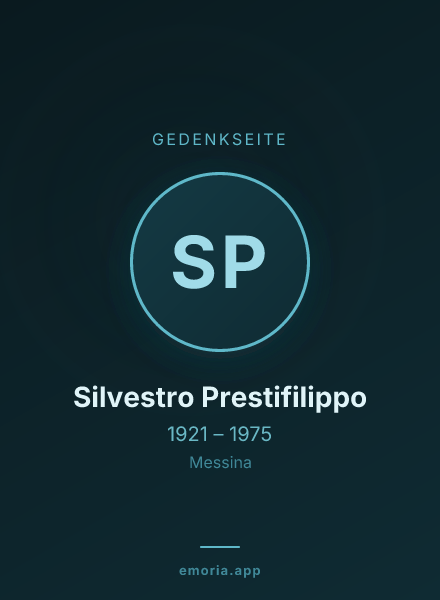 Gedenkportrait von Silvestro Prestifilippo