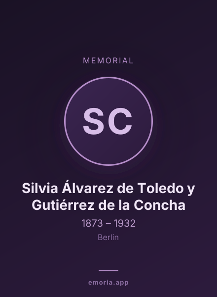 Memorial portrait of Silvia Álvarez de Toledo y Gutiérrez de la Concha