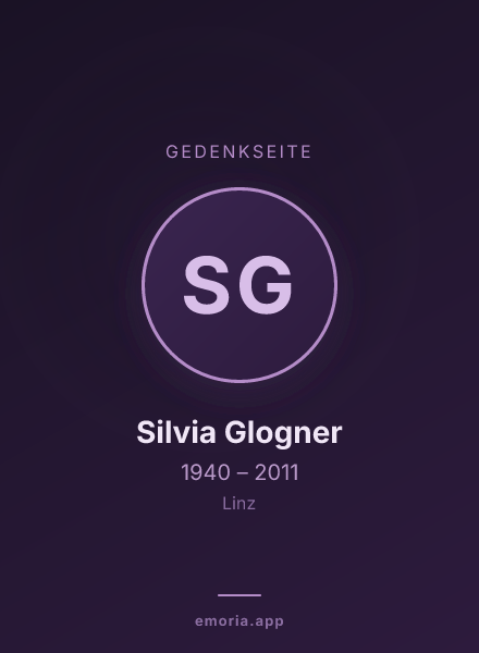 Gedenkportrait von Silvia Glogner