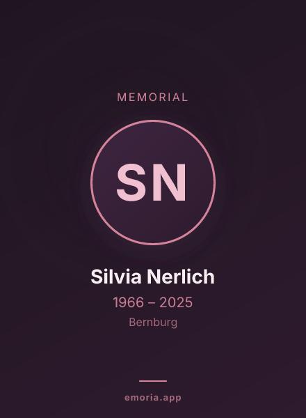 Memorial portrait of Silvia Nerlich