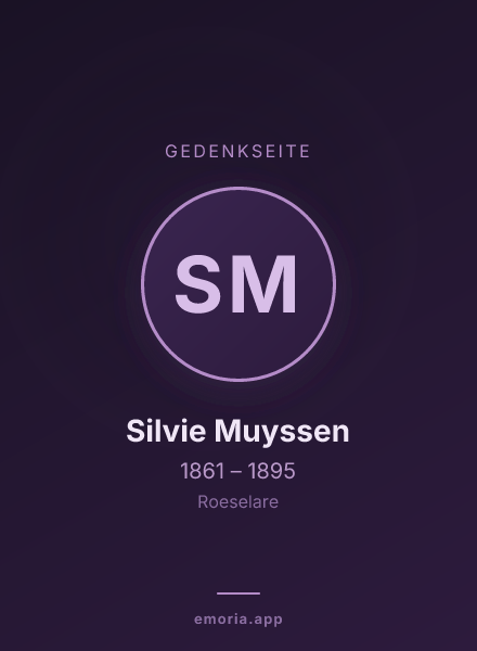 Gedenkportrait von Silvie Muyssen