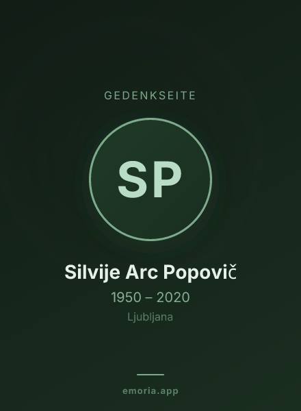 Gedenkportrait von Silvije Arc Popovič