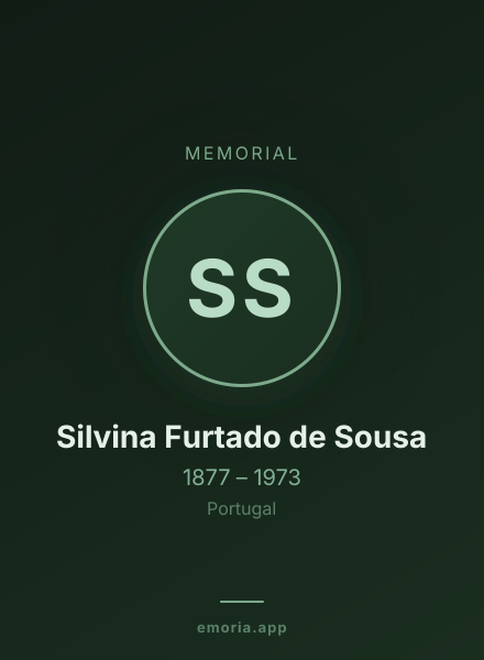 Memorial portrait of Silvina Furtado de Sousa