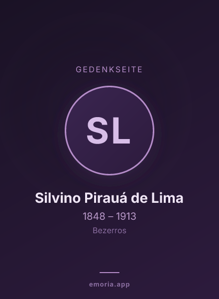 Gedenkportrait von Silvino Pirauá de Lima