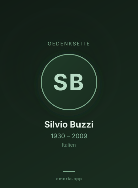 Gedenkportrait von Silvio Buzzi