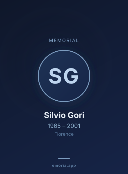 Memorial portrait of Silvio Gori