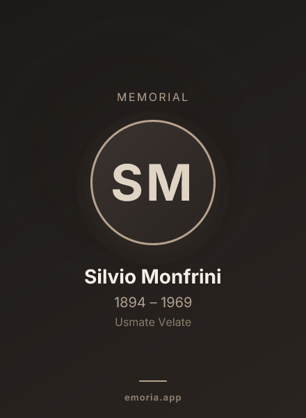 Memorial portrait of Silvio Monfrini