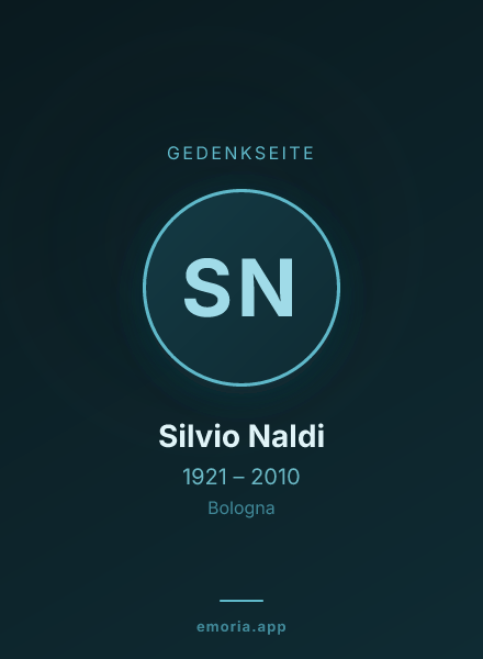 Gedenkportrait von Silvio Naldi
