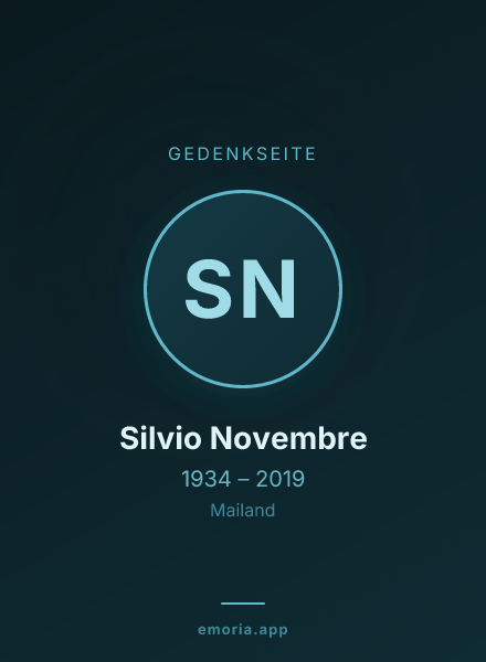 Gedenkportrait von Silvio Novembre