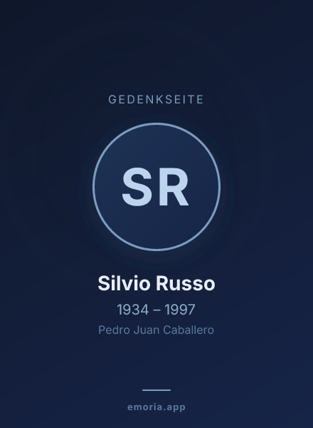 Gedenkportrait von Silvio Russo