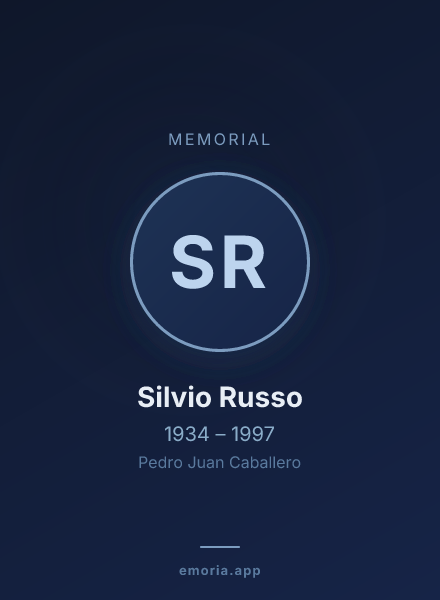 Memorial portrait of Silvio Russo