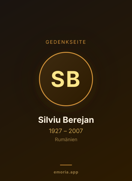 Gedenkportrait von Silviu Berejan