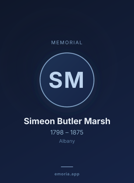 Memorial portrait of Simeon Butler Marsh