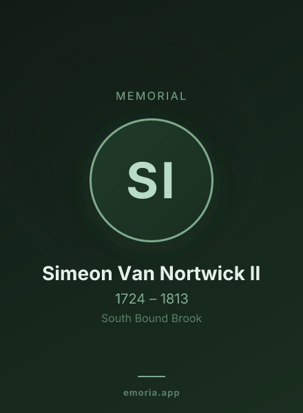 Memorial portrait of Simeon Van Nortwick II