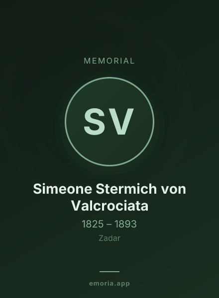 Memorial portrait of Simeone Stermich von Valcrociata