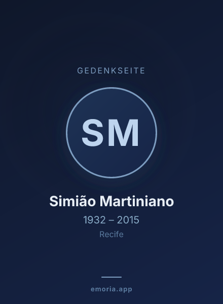 Gedenkportrait von Simião Martiniano