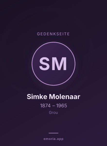 Gedenkportrait von Simke Molenaar
