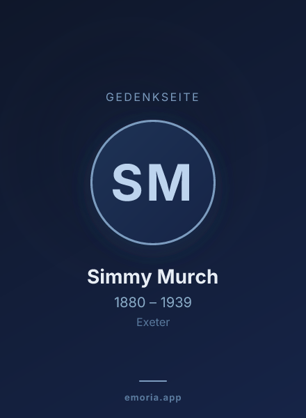 Gedenkportrait von Simmy Murch