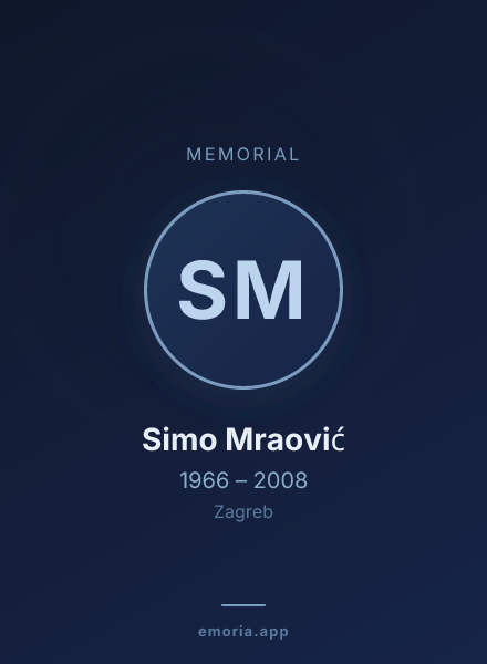 Memorial portrait of Simo Mraović