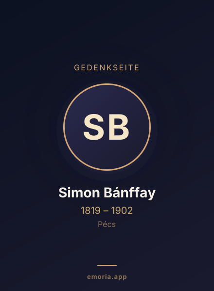 Gedenkportrait von Simon Bánffay