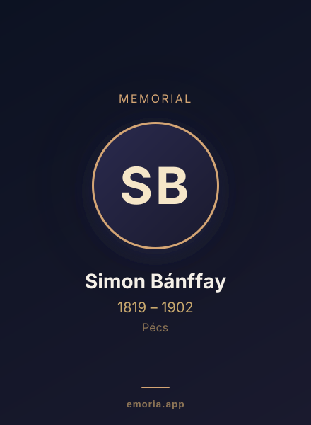 Memorial portrait of Simon Bánffay