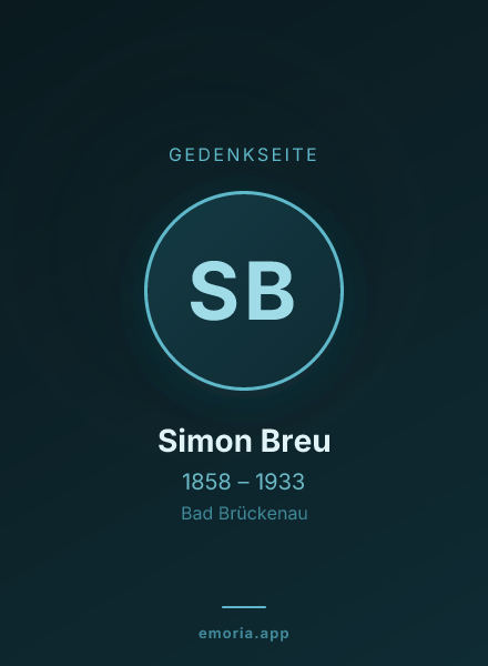 Gedenkportrait von Simon Breu
