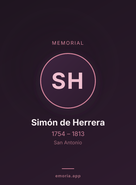 Memorial portrait of Simón de Herrera
