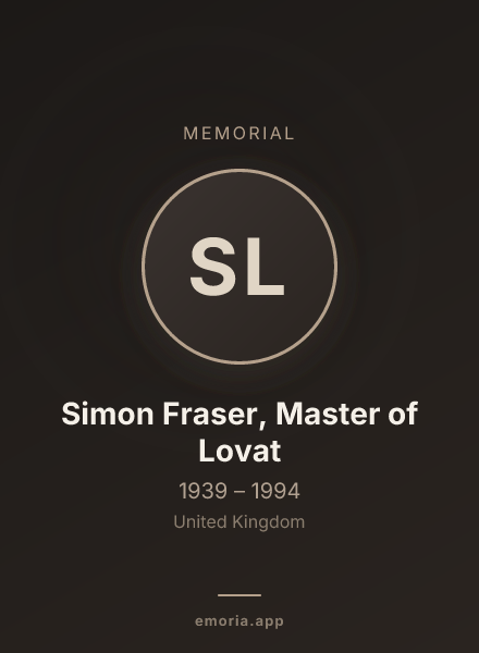 Memorial portrait of Simon Fraser, Master of Lovat
