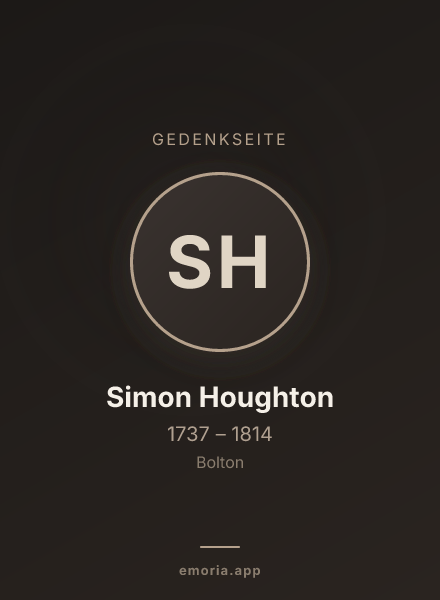 Gedenkportrait von Simon Houghton