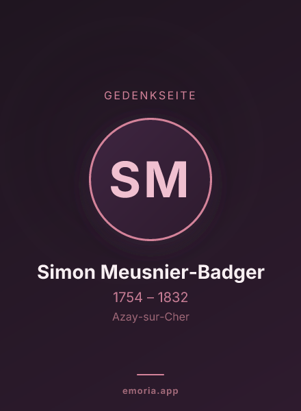 Gedenkportrait von Simon Meusnier-Badger