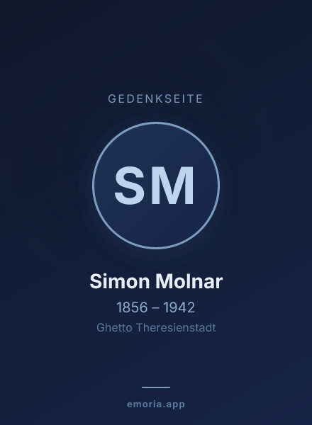Gedenkportrait von Simon Molnar