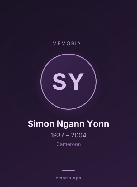 Memorial portrait of Simon Ngann Yonn