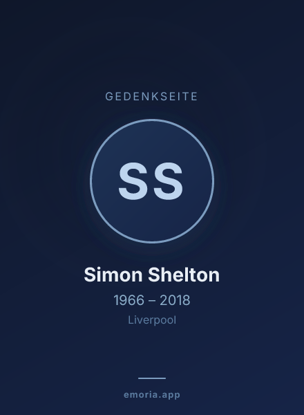 Gedenkportrait von Simon Shelton