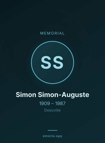 Memorial portrait of Simon Simon-Auguste