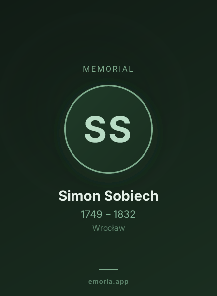 Memorial portrait of Simon Sobiech