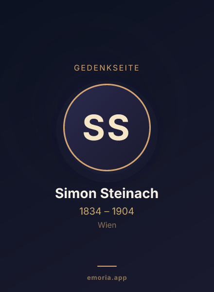 Gedenkportrait von Simon Steinach
