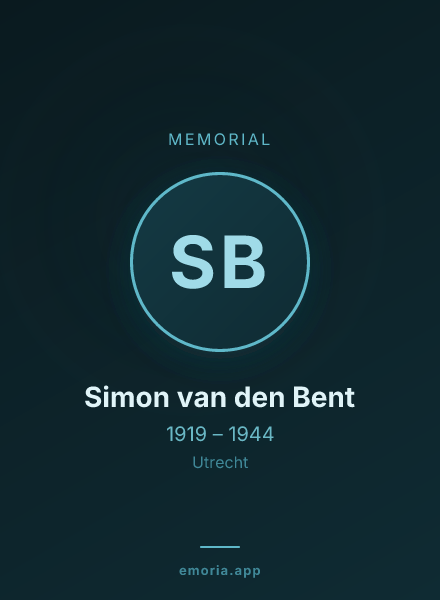 Memorial portrait of Simon van den Bent