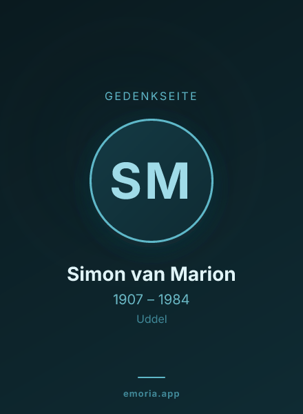 Gedenkportrait von Simon van Marion
