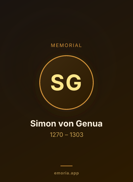 Memorial portrait of Simon von Genua