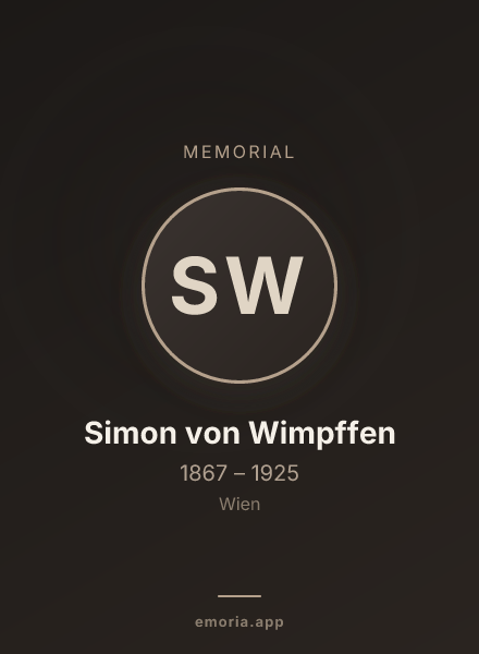 Memorial portrait of Simon von Wimpffen