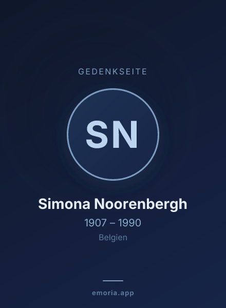 Gedenkportrait von Simona Noorenbergh