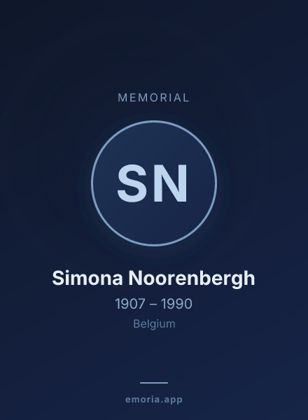 Memorial portrait of Simona Noorenbergh