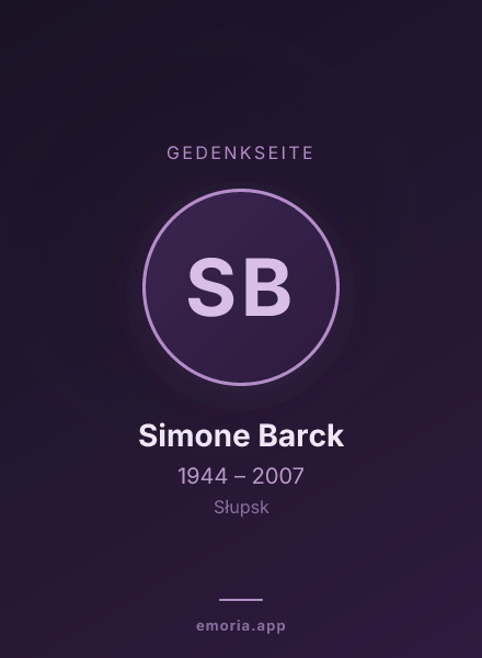 Gedenkportrait von Simone Barck
