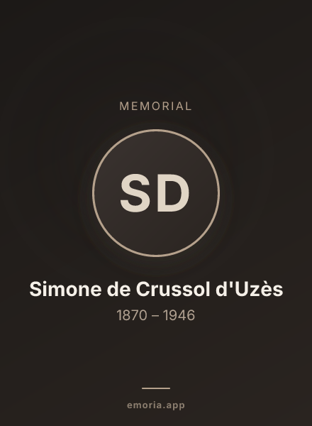 Memorial portrait of Simone de Crussol d'Uzès