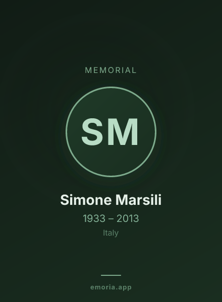 Memorial portrait of Simone Marsili