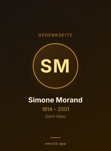 Gedenkportrait von Simone Morand